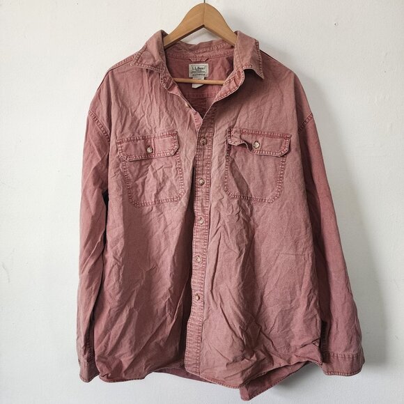 Ll Bean Traditional Fit Top XL Regular 100% Cotton - Picture 1 of 6